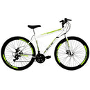 Bicicleta Aro 29 Freio a Disco 21 Marchas Branco e Amarelo