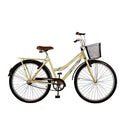 Bicicleta de Passeio kls Retro Aro 26 com Freios V-brake Beje