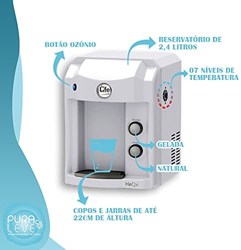 Purificador Agua Ozonizada Alcalina Ionizada Top Life - 127V (Prata)