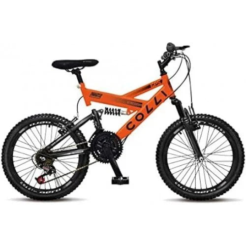 Bicicleta Infantil Aro 20 Colli GPS 21 Marchas Freio V-Brake - Laranja