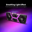 Placa de vídeo,Placa gráfica para jogos RX6600XT-8G D6 PA com memória 8G / 128bit / GDDR6 3 ventiladores de tamanho grande Placa traseira de metal luz respiratória