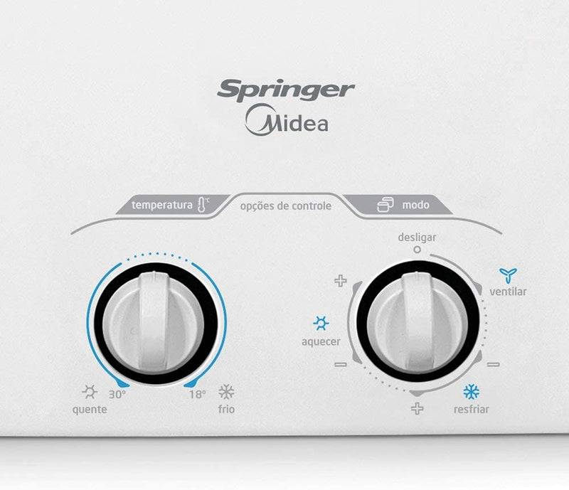 Ar Condicionado de Janela Mecânico, Springer, Branco, 10.000 BTU/h Frio, 110v, Midea