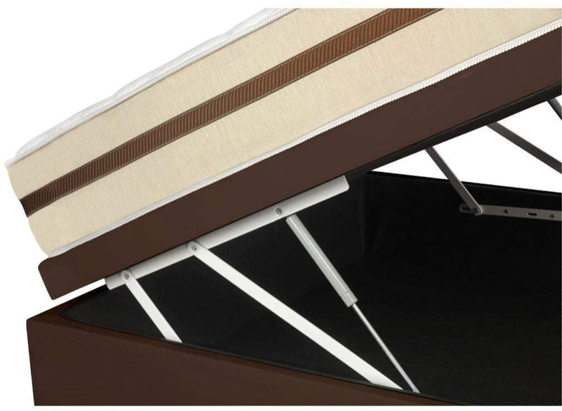 Cama Box Com Baú Casal + Colchão De Molas Ensacadas - Anjos - Classic 22x188x138cm