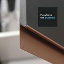 Cozinha Completa Madesa Reims Xc260001 com Armário, Balcão e Tampo - Preto