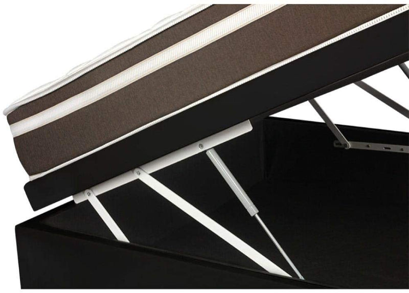 Cama Box Com Baú Casal + Colchão De Molas - Anjos - Classic Superlastic 138cm