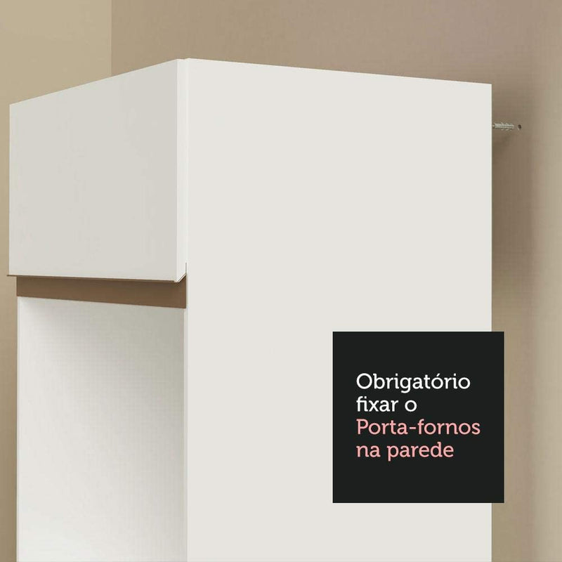 Cozinha Completa Madesa Reims 250004 com Armário e Balcão - Branco