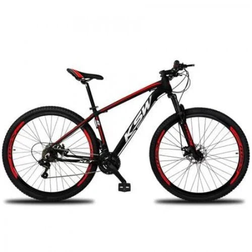 Bicicleta Aro 29 ksw xlt 100 21V Shimano Quadro 17 PretoPink