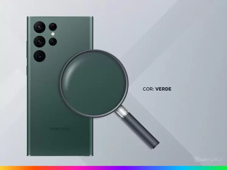 Smartphone Samsung Galaxy S22 Ultra 256GB Verde 5G - 12GB RAM 6,8” Câm. Quádrupla Snapdragon