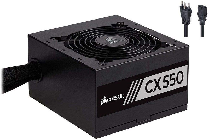 Fonte Corsair 550W 80 Plus Bronze CX550 - CP-9020121-BR