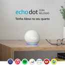 Echo Dot (4ª geração): Smart Speaker com Relógio e Alexa - Cor Azul