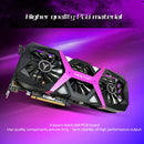 Placa de vídeo,Placa gráfica para jogos RX6600XT-8G D6 PA com memória 8G / 128bit / GDDR6 3 ventiladores de tamanho grande Placa traseira de metal luz respiratória