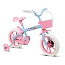 Bicicleta Bicicletinha Infantil Paty Rosa E Azul Aro 12 - Verden Bikes