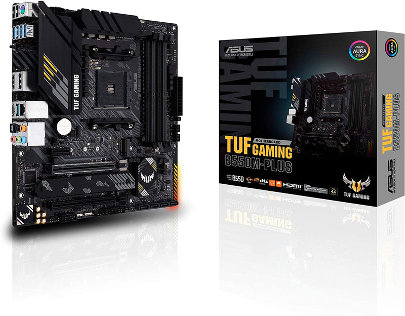 Placa Mãe Asus TUF GAMING B550M-PLUS AMD AM4 DDR4 mATX