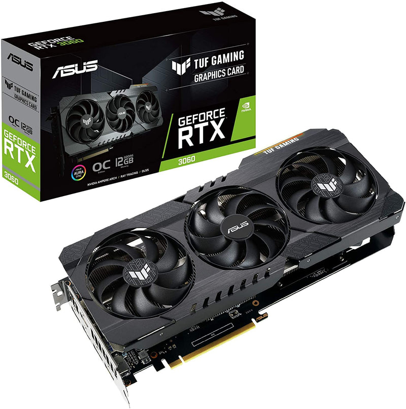 Placa de Vídeo ASUS TUF Gaming - GeForce RTX 3060, LHR, 12GB GDDR6, RGB, DLSS, Ray Tracing