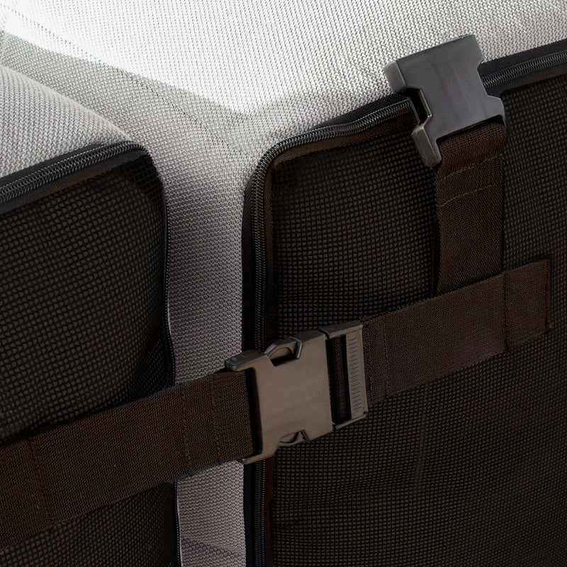 Lounge com 4 Puffs Modulares