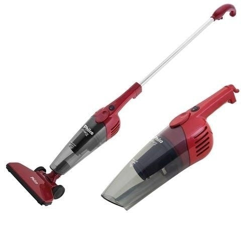 Aspirador De Pó Philco Ph1100 Rapid Turbo 2 em 1 Vermelho 1000W