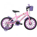 Bicicleta Infantil Aro 16 Mormaii Sweet Girl Freio V-Brake Cestinha - Rosa