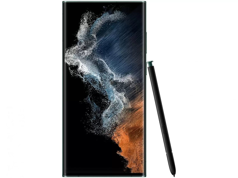 Smartphone Samsung Galaxy S22 Ultra 256GB Verde 5G - 12GB RAM 6,8” Câm. Quádrupla Snapdragon