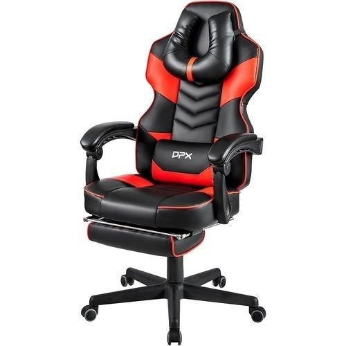 Cadeira Gamer Reclinável e Giratória com Apoio Retrátil para Pés Azul GT13 - DPX