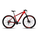 Bicicleta Aro 29 Masculina Ksw Aluminio 21 Marchas Mtb Mcz1 - Preto e Vermelho