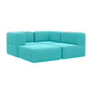 Lounge com 4 Puffs Modulares
