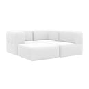 Lounge com 4 Puffs Modulares