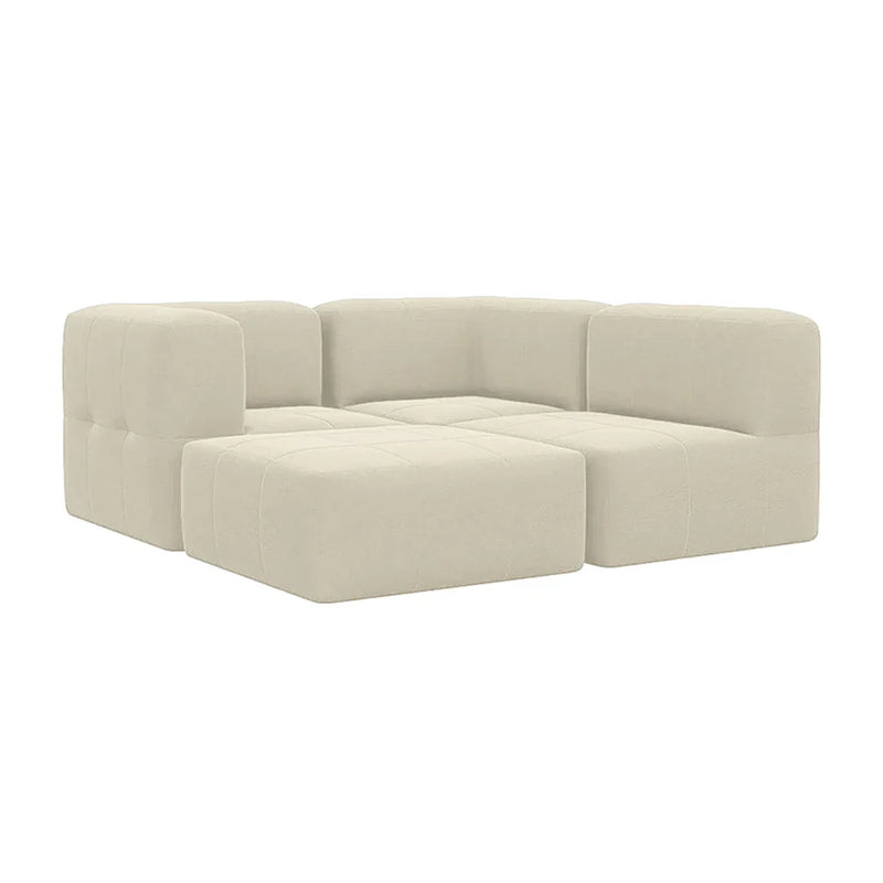 Lounge com 4 Puffs Modulares