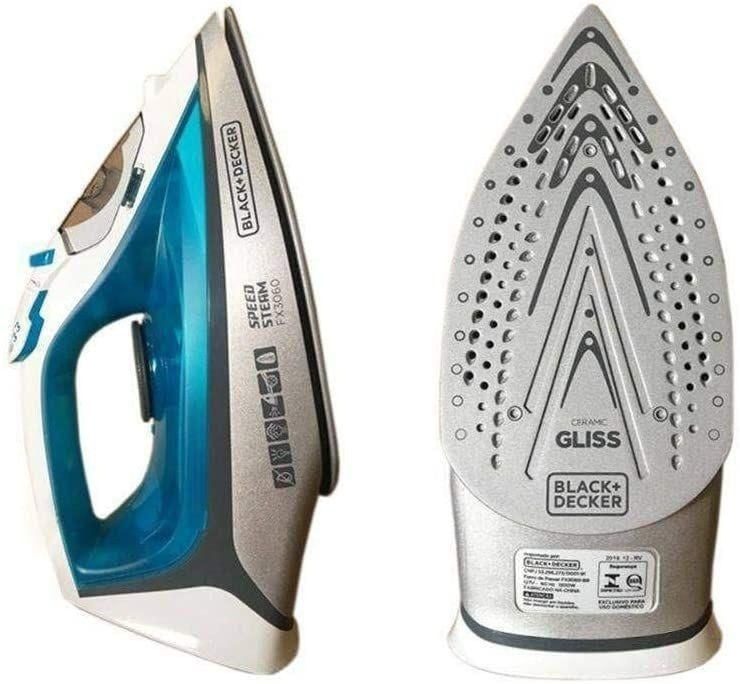 Ferro de Passar a Vapor FX3060 com Base Cerâmica Gliss Azul