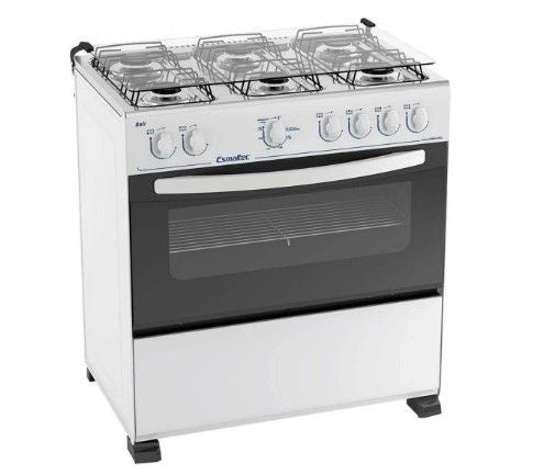 Fogão 6 Bocas Bali 6080 Esmaltec Branco