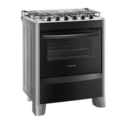 Fogão Continental FC5CS 5 Bocas Prata Bivolt