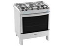 Fogão De Piso Esmaltec 5 Bocas Ágata Branco Bivolt