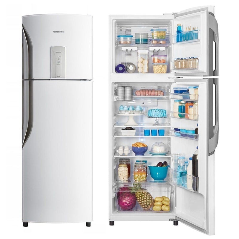 Geladeira / Refrigerador Panasonic Duplex NR-BT40BD1W Frost Free Top Freezer 387L Branca