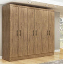 Guarda Roupa Casal 6 Portas 2 Gavetas Paris Espresso Móveis Ipê