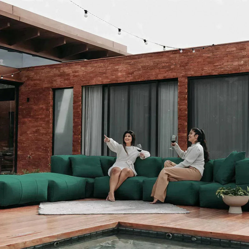 Lounge de 5 Puffs Modulares