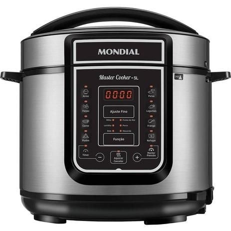 Pe-38 - Panela De Pressão Elétrica Digital Master Cooker 5l 127v - Mondial