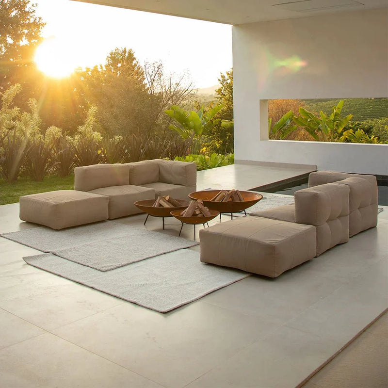 Lounge de 5 Puffs Modulares