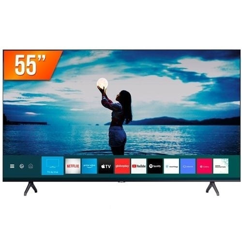 Smart TV LED 55" Ultra HD 4K Samsung 55TU7020 Crystal 2 HDMI 1 USB Bluetooth