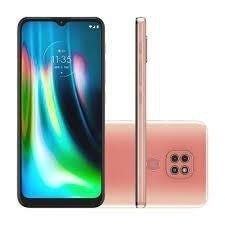 Smartphone Motorola G9 Play 64GB 4G Wi-Fi Tela 6.5'' Dual Chip 4GB RAM Câmera Tripla + Selfie 8MP - Rosa Quartzo