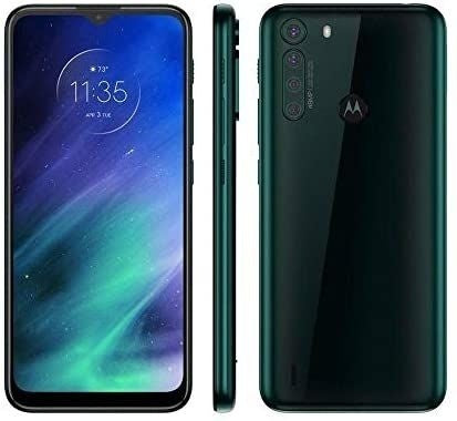 Smartphone Motorola One Fusion 128GB 4G Wi-Fi Tela 6.5'' Dual Chip 4GB RAM Câmera Quádrupla + Selfie 8MP - Verde Esmeralda