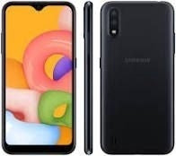Smartphone Samsung Galaxy A01 32GB 4G Wi-Fi Tela 5.7'' Dual Chip 2GB RAM Câmera Dupla + Selfie 5MP - Preto